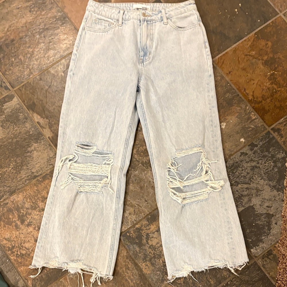 Vervet Distressed Women's wide leg Jeans